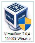 Icône du fichier d'installation VirtualBox